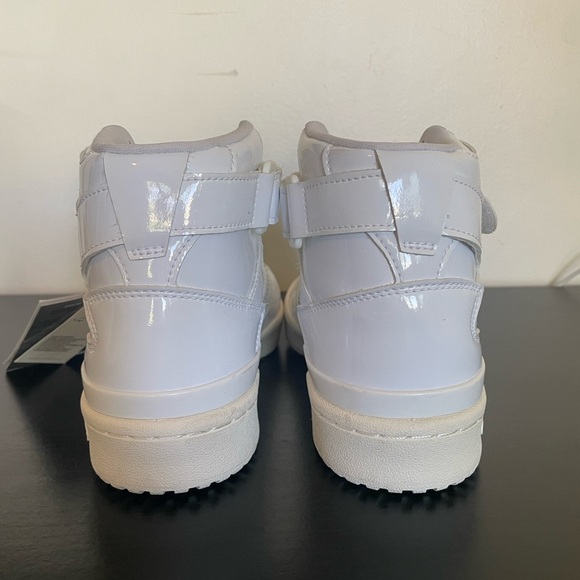 NWT Adidas Forum Mid
Triple White Patent Leather Women's - Picture 6 of 11